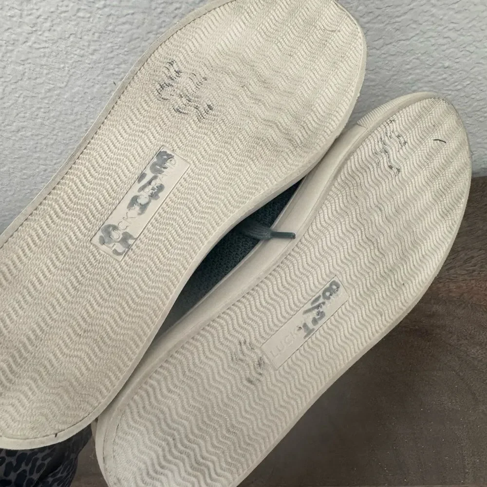 Lucky Brand Blue Gray Fashion Sneakers Shoes 8.5
